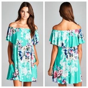 Bellamie Off the Shoulder Floral Dress